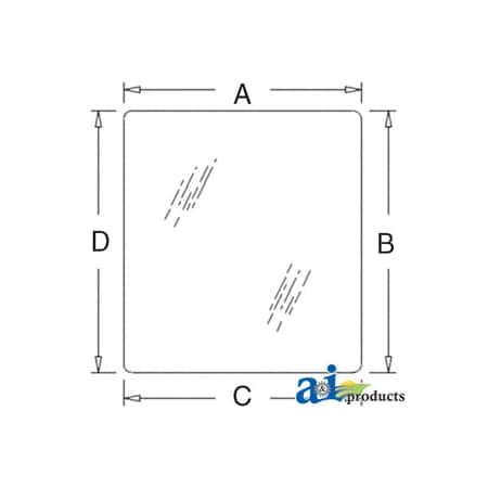 A & I Products Glass, Front - Tinted 41.5" x34" x2" A-T30856